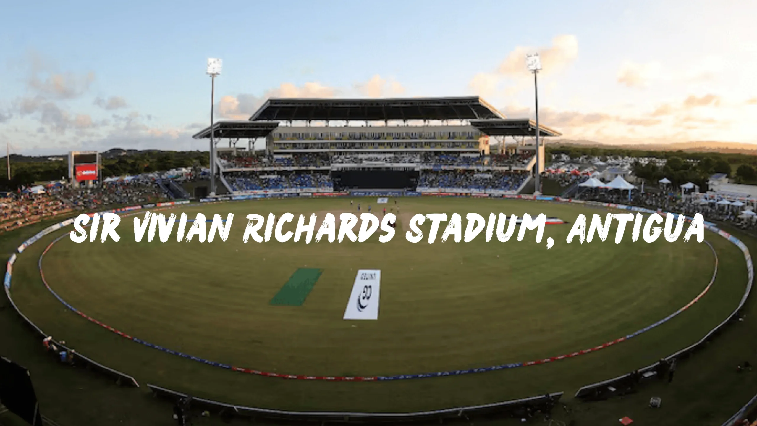 Sir Vivian Richards Stadium North Sound Antigua aerial view