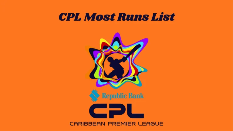 CPL Most Runs List: Batting Records (Career, Season & Innings), Updated Through CPL 2026