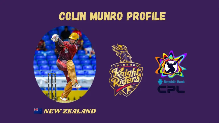 Colin Munro batting for Trinbago Knight Riders in CPL 2026