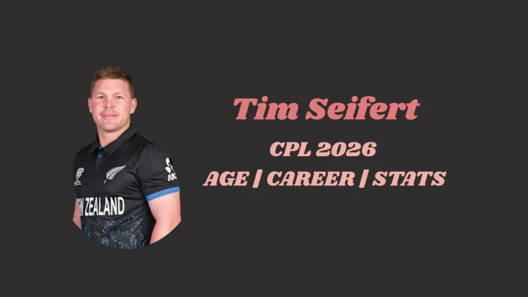 Tim Seifert Profile 2026: Age, CPL Team, Stats & Wife